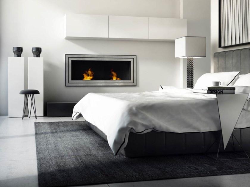 Kratki Встроенный камин из стали и биоэтанольного стекла на стене sun-id-1379934 - Вид №3