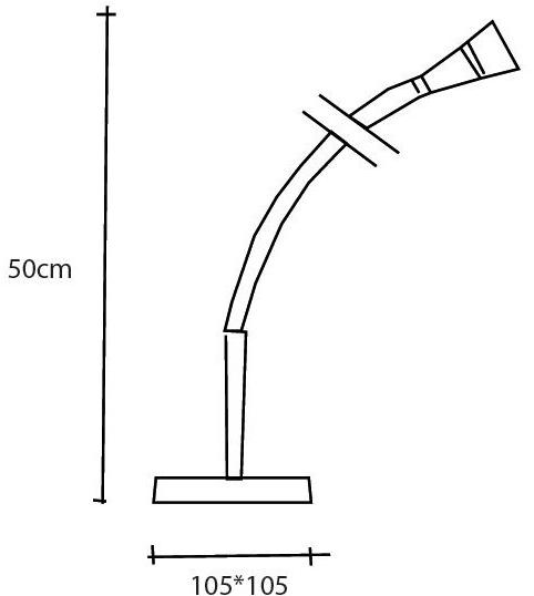 TEKNI-LED Настольная светодиодная лампа с гибким кронштейном Pro 2 watt sun-id-1417805 - Вид №2