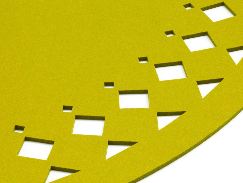 HEY-SIGN Однотонный круглый войлочный коврик sun-id-1425233 - Вид №1