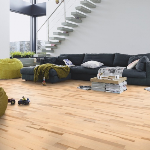 Паркетная доска Meister PС 200 Classic Лайвли 918 Бук Натур (Гладкая) 2400х200 мм 2300200103 - Вид №4