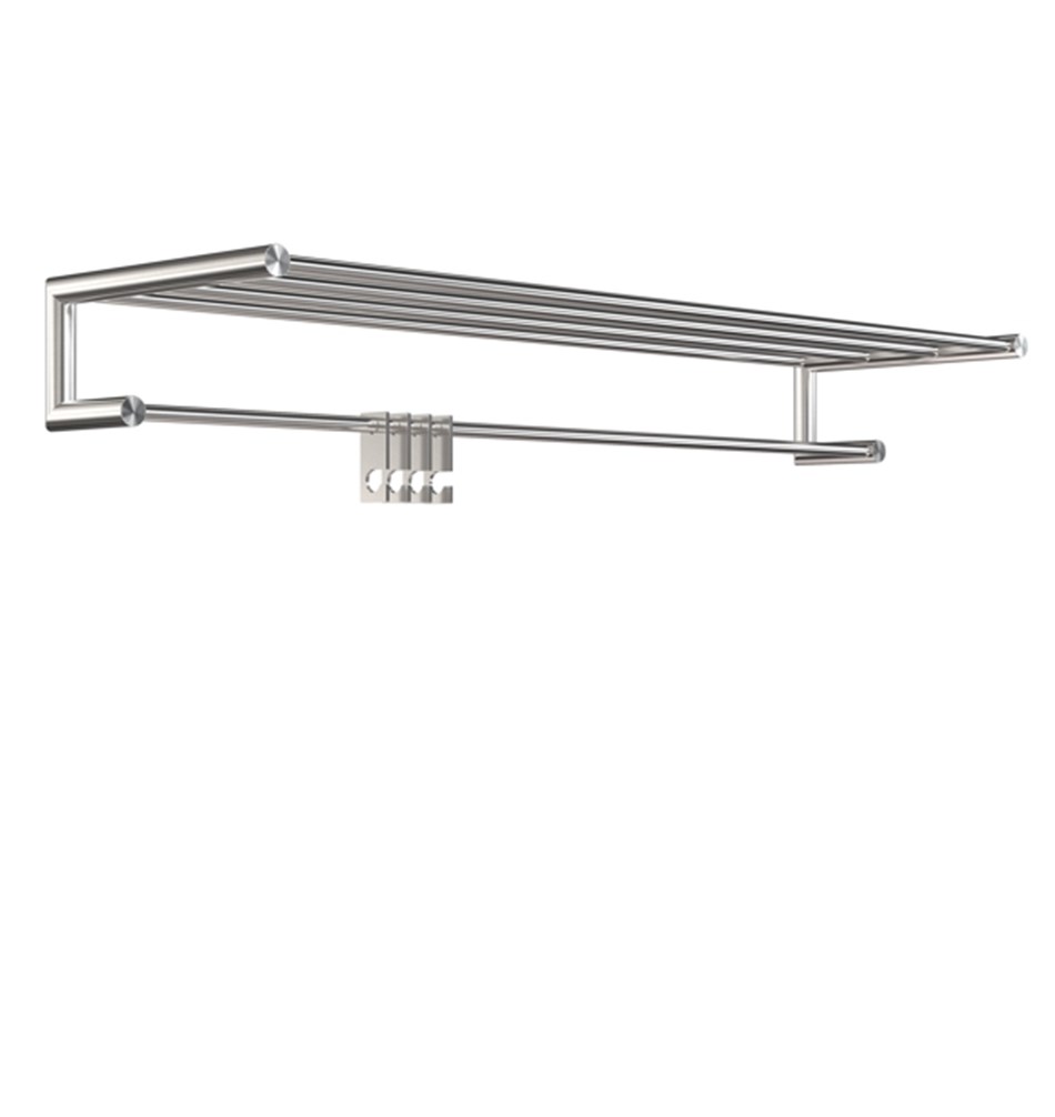 FROST Гардеробная полка 2, 100см » матовая. Нержавеющая сталь Матовый N1936-1  - Вид №1