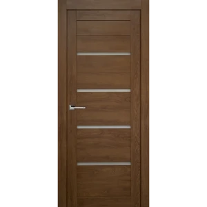 Дверь межкомнатная Тренд остекленная горизонтальная финиш-бумага ламинация цвет дуб коричневый 90x200 см