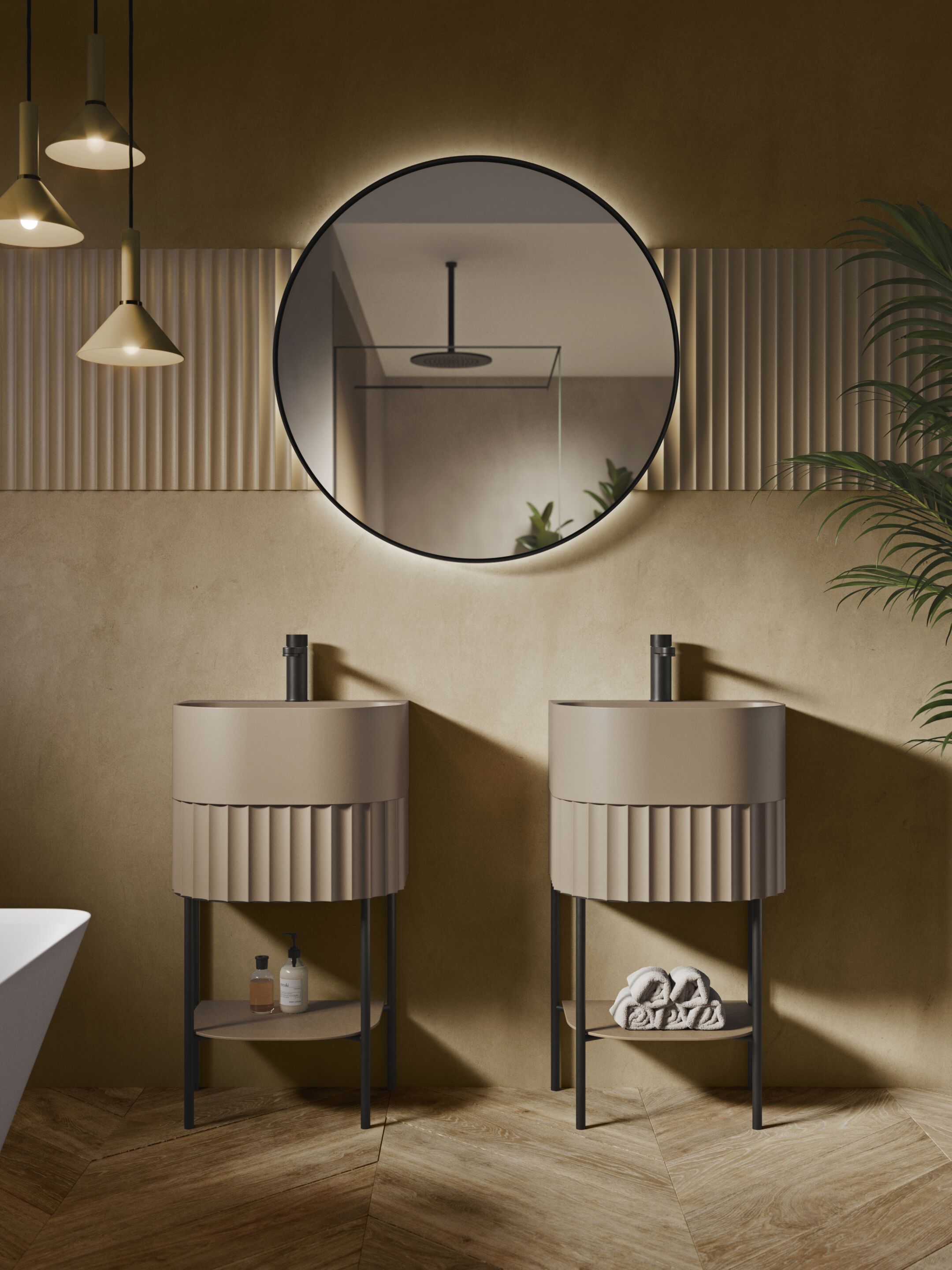 Раковина с овальной консолью в Akron© Acquabella Underwater ARCH-00119436 - Вид №2