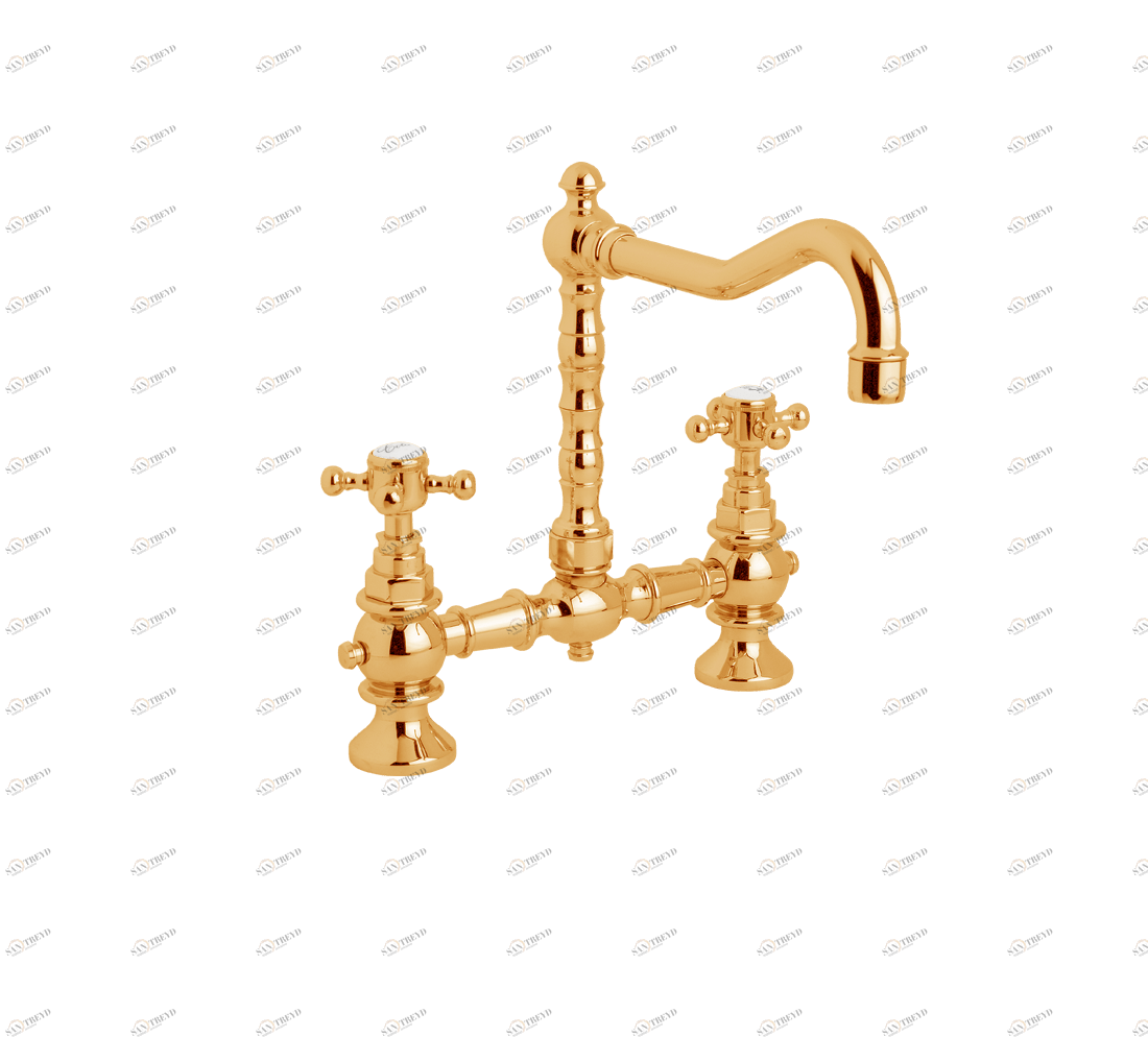 Gentry Home Центр смесителя для раковины до центра два отверстия под смеситель мм Antique Темное золото GH103331