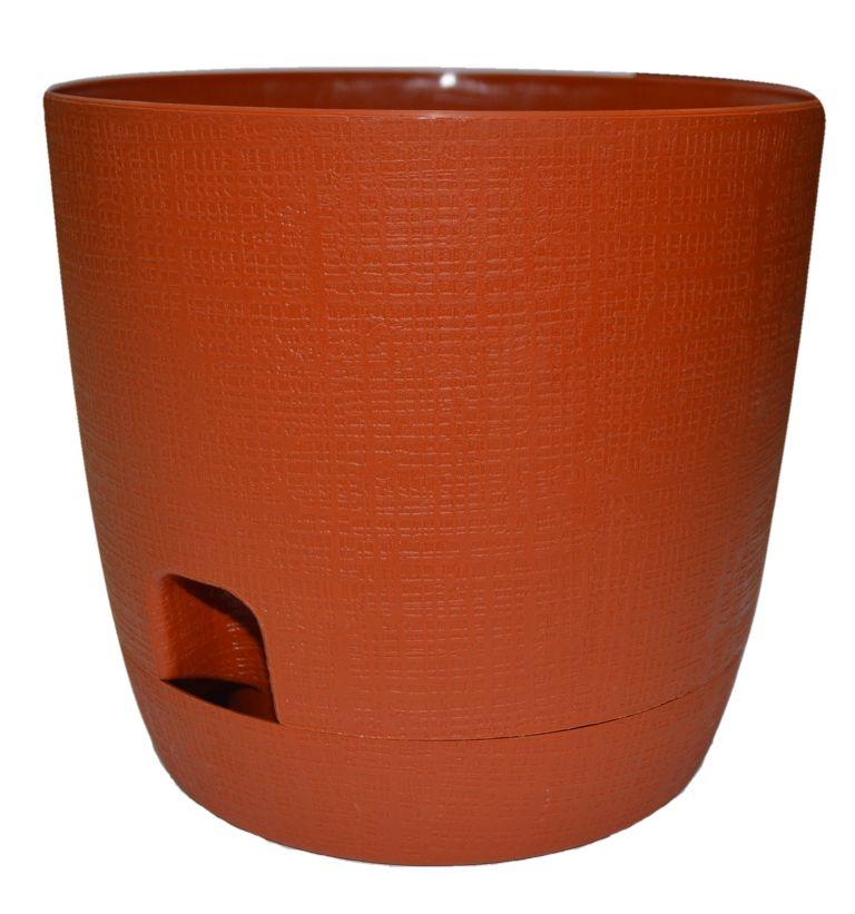 320-2 Горшок д/цветов с поддоном Twist d=19 3.3 Л. терракот Цветочная коллекция 