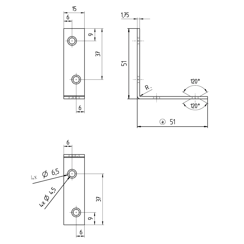 Уголок мебельный GAH ALBERTS KSZ 50x50x15x1.75 желтый цинк 16965780 STLM-2200295  - Вид №3