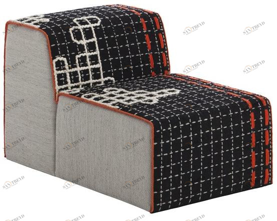 GAN Кресло из модульной ткани с обивкой Bandas sun-id-1357168