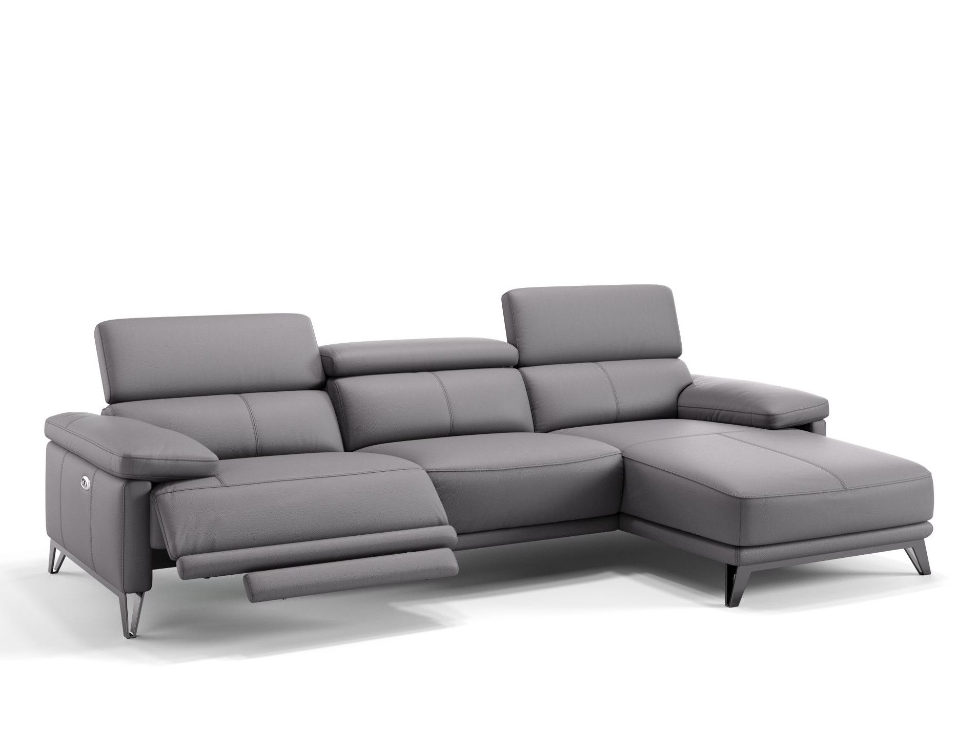 Кожаный диван с полуостровом Sofanella Celano ARCH-00027889