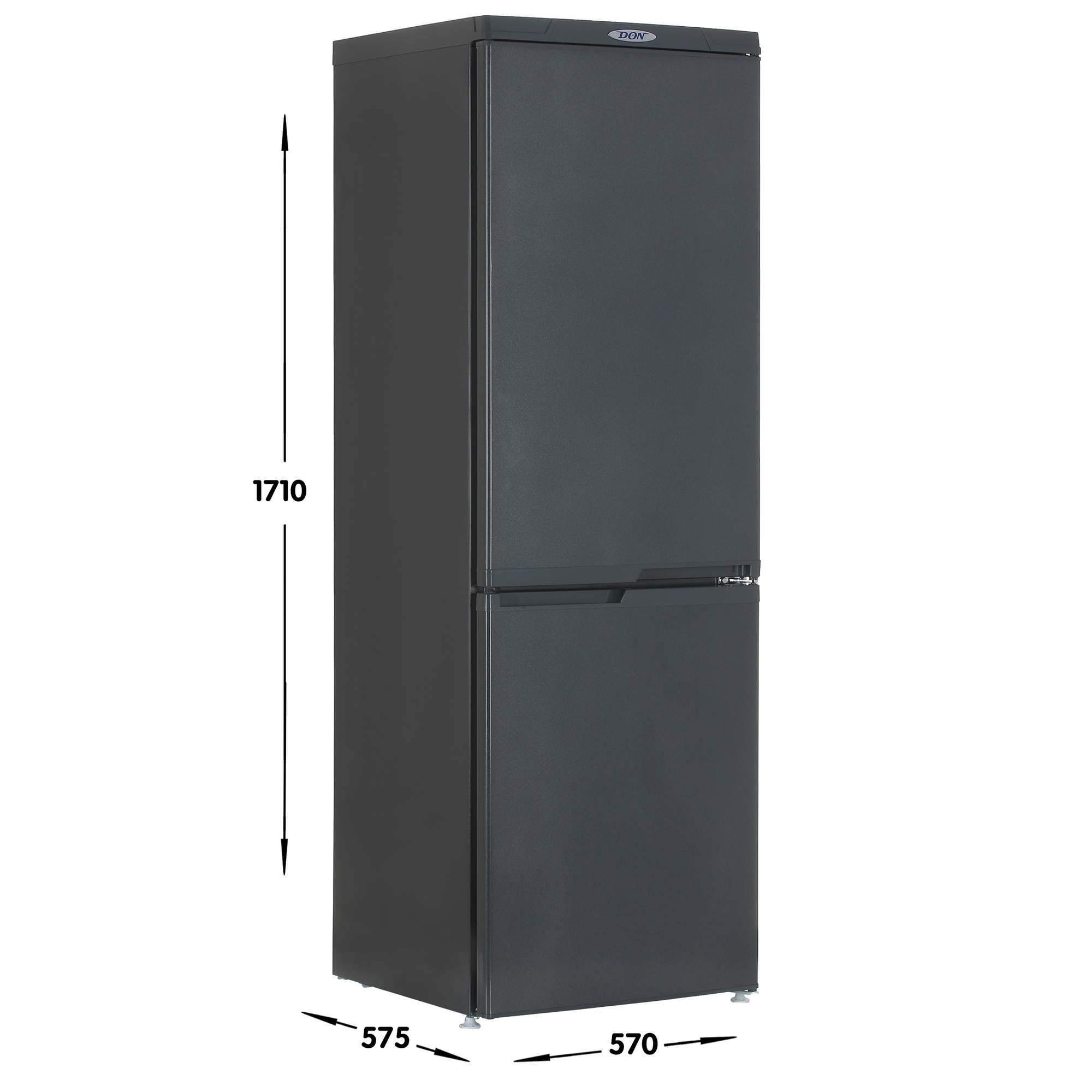1330097 Холодильник с морозильником   DON R-290G серый STDN-0142266 - Вид №6
