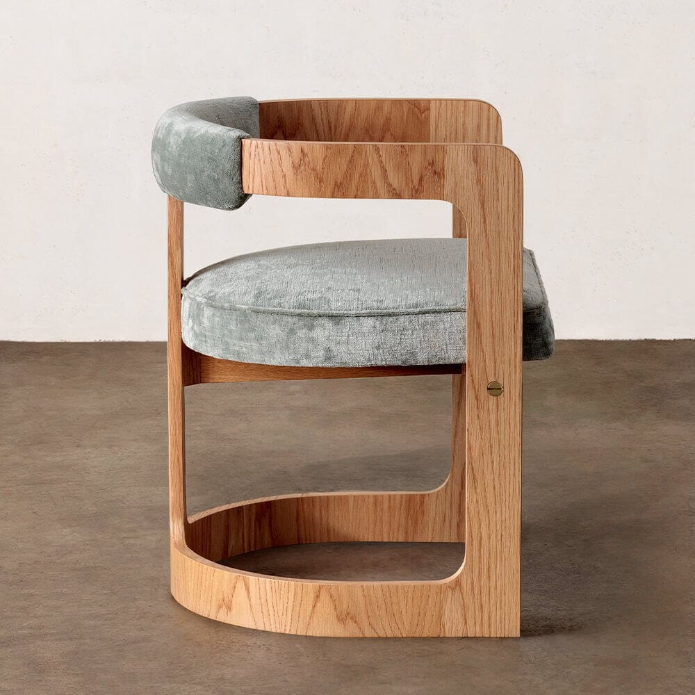 Мягкий тканевый стул с подлокотниками Kelly Wearstler ZUMA ARCH-00125172 - Вид №2