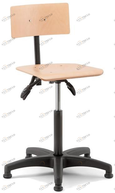 Linea Fabbrica Офисный стул с 5 спицами, регулируемый по высоте, из бука Rumba sun-id-1411597