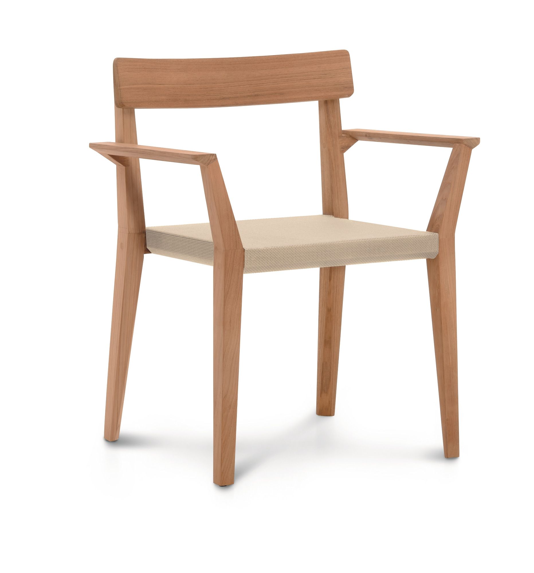 Стул для сада из тикового дерева с подлокотниками RODA Teka ARCH-00128968 - Вид №8