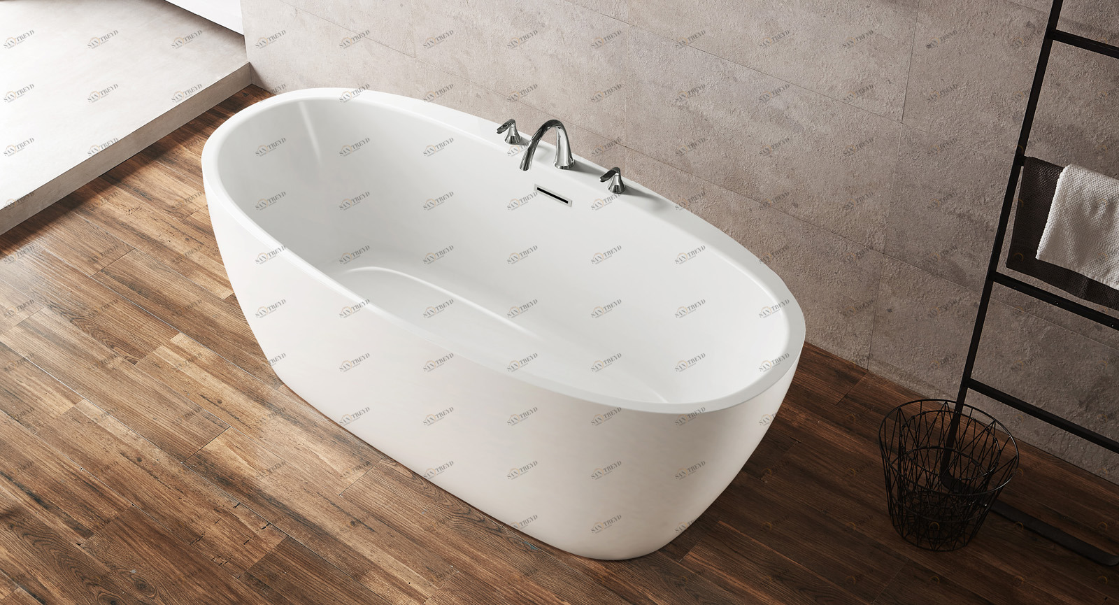 Акриловая ванна BelBagno BB404-1500-800 