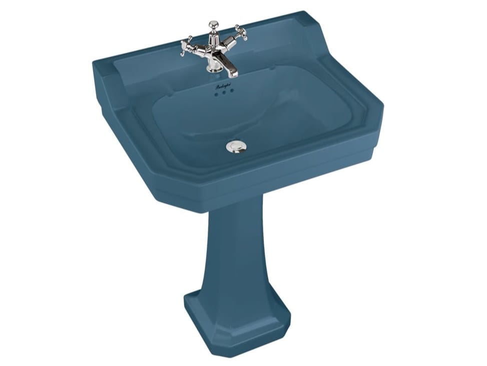 Прямоугольный умывальник из стекла на колонне Burlington На заказ ARCH-00028147 - Вид №20