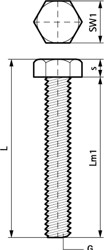 6148225 Монтажный элемент BIS Болты шестигранные нерж WALRAVEN  - Вид №1