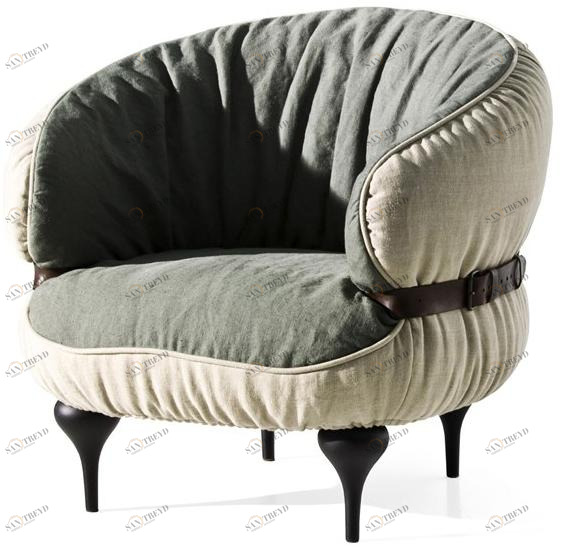 Moroso Кресло из ткани с подлокотниками Chubby chic sun-id-1487498