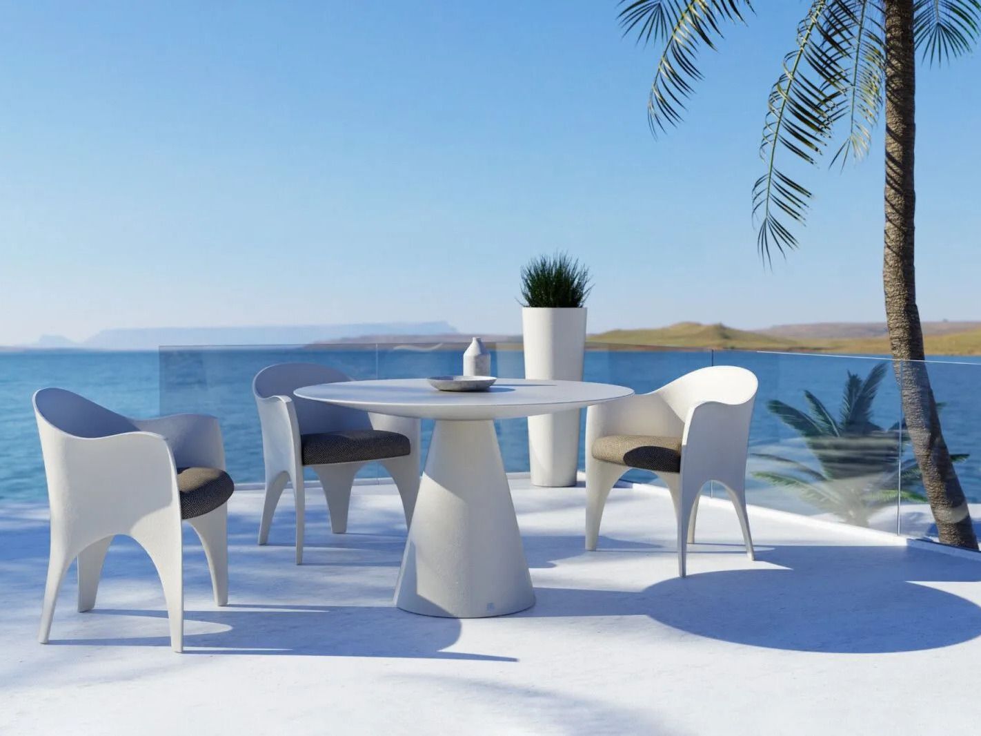 Садовый стул со встроенной подушкой GANSK океан ARCH-00147492 - Вид №5