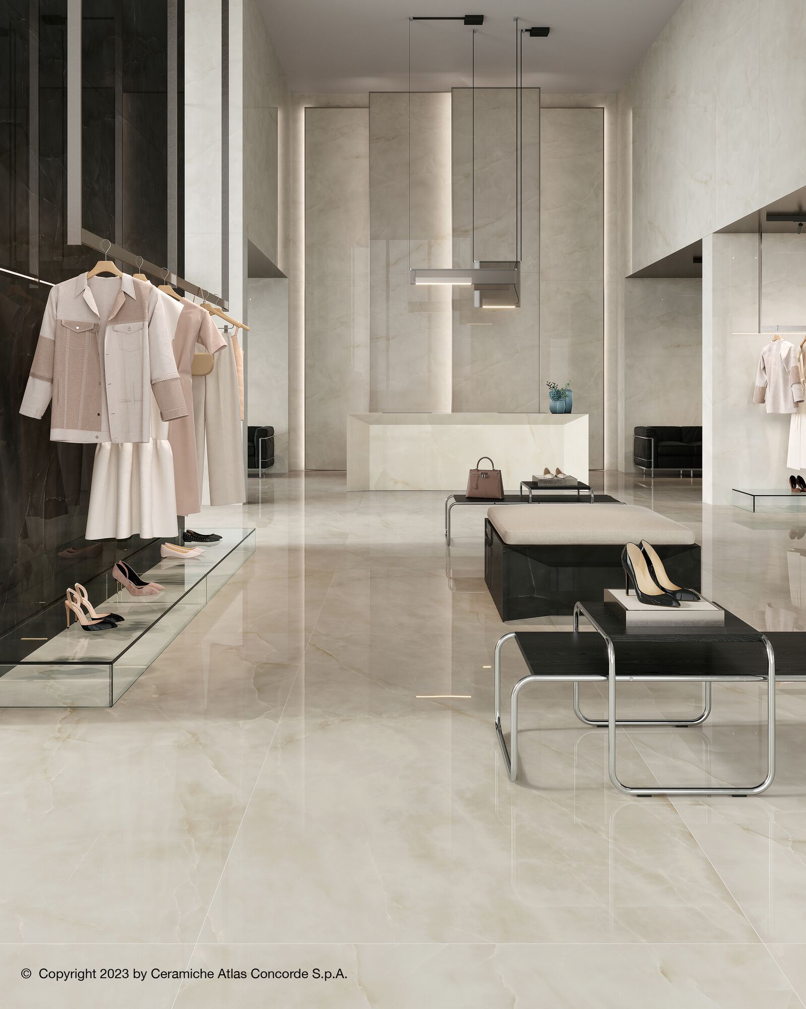 Напольное / керамогранит с эффектом оникса Atlas Concorde Marvel Onyx ARCH-00100320 - Вид №38