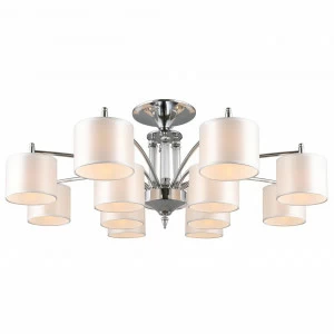 Потолочная люстра Omnilux Alghero OML-64707-12 OMNILUX ДИЗАЙНЕРСКИЕ, ALGHERO 328306 Белый;хром