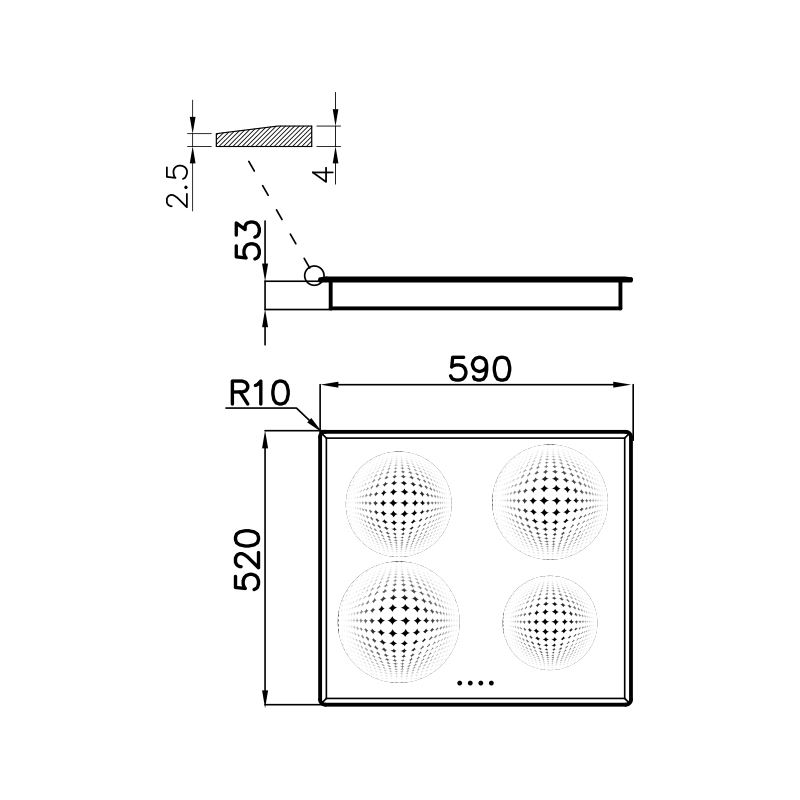 7370231 Варочная панель Elettra Induction 7370231 Fosterspa  - Вид №1