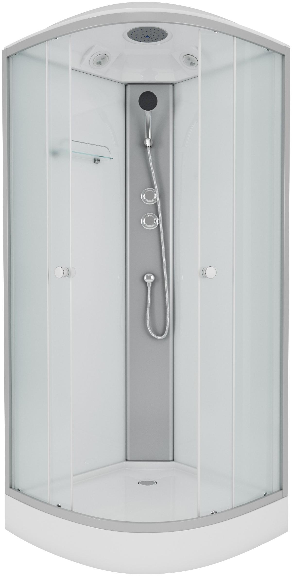 Душевая кабина NG- 4301-08 (900х900х2150) низкий поддон(13см) стекло МАТОВОЕ Niagara ECO - Вид №1