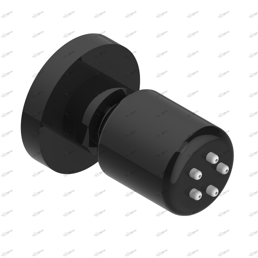 U6F-290/B Форсунка гидромассажная встраиваемая в стену 1/2" с защитой от жёсткой воды Thg-paris Beyond crystal с прозрачным хрусталём Покрытие PVD бронза U6F 290/B CAT.F