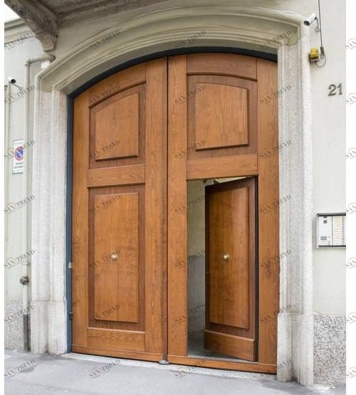 QUARTIERI LUIGI Металлическая входная дверь, обшитая деревом sun-id-1361476