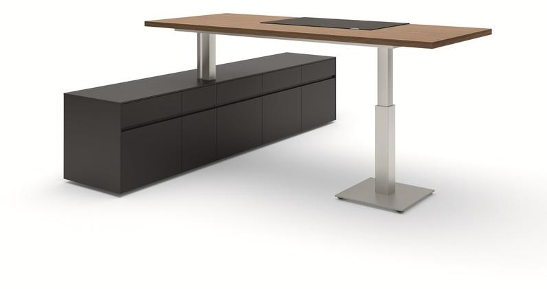 RENZ Прямоугольный письменный стол из дерева Sono sun-id-1484326 - Вид №1