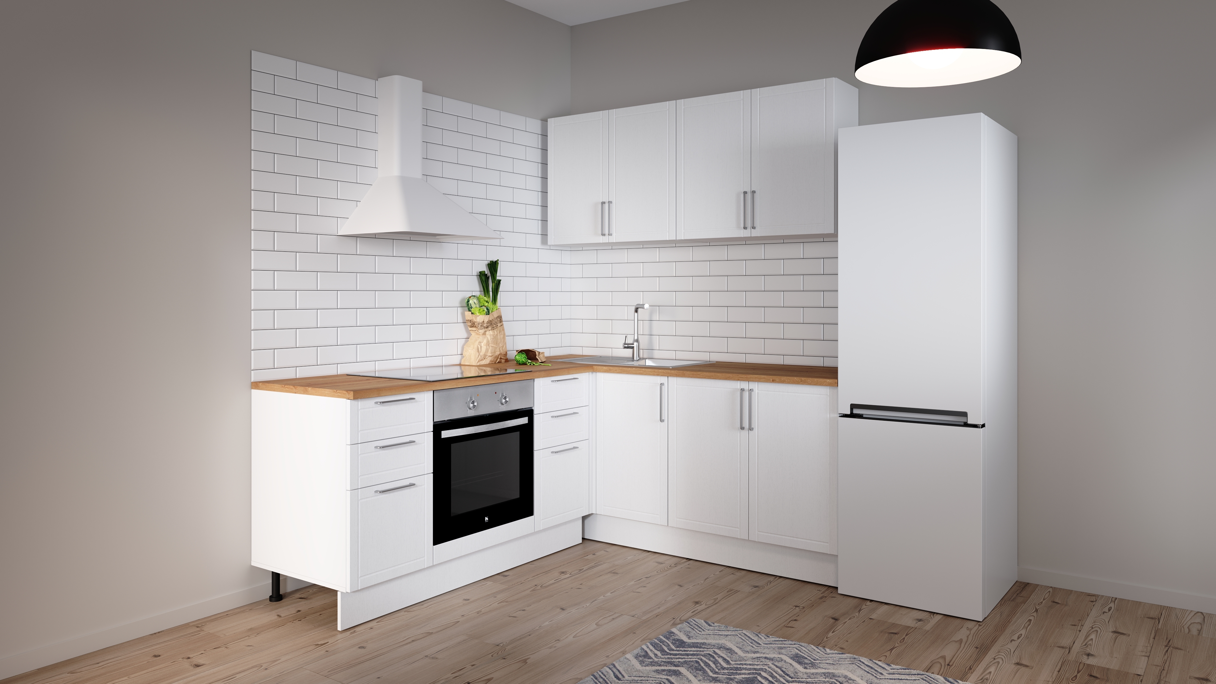 Шкаф кухонный Delinia Агидель с двумя дверцами, белый 60х82,5х58 см 86844326 STLM-0071982 - Вид №8