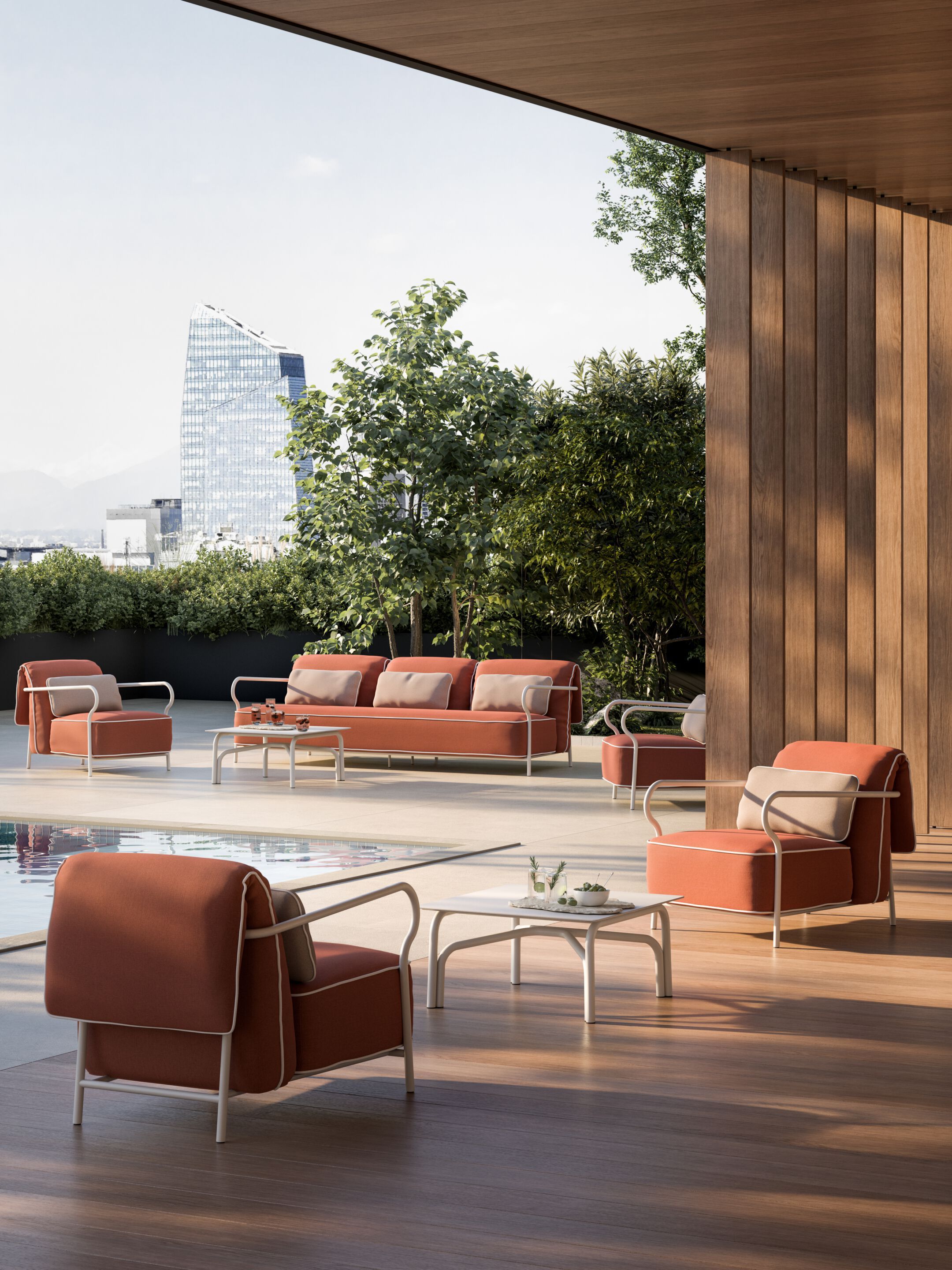 Алюминиевый садовый стул с подлокотниками Unopiù Salò ARCH-00033589 - Вид №4