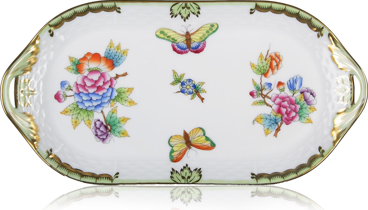 63091 Herend Блюдо для бутербродов прямоугольное 23,5см "Виктория" Фарфор 