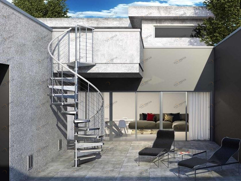 MOBIROLO Винтовая лестница из металла для улицы sun-id-1362733