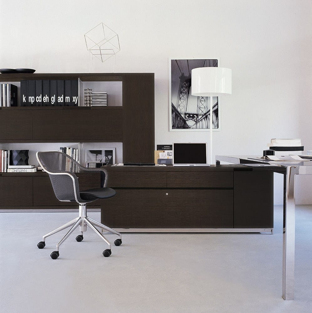 Круглый стол из стали и дерева B&B Italia Project AC Executive ARCH-00070639 - Вид №14