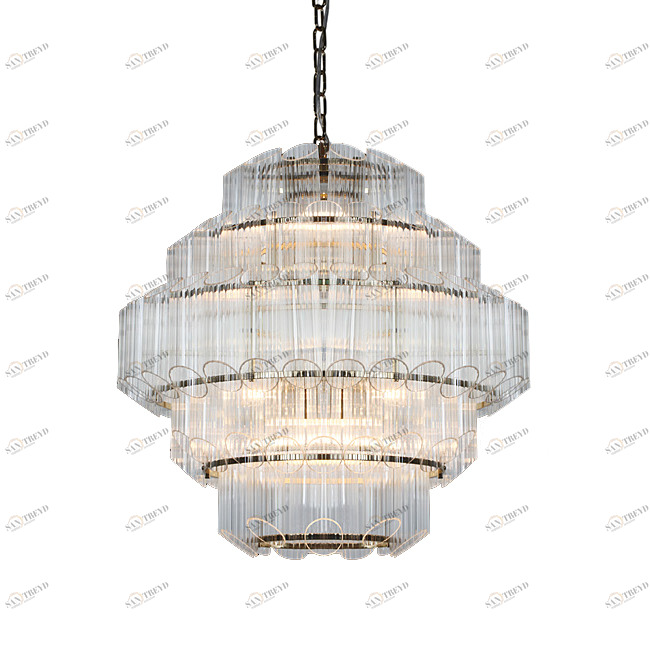 Люстра Vittoria 10A clear от Delight Collection прозрачная KG0769P-10A DELIGHT COLLECTION ДИЗАЙНЕРСКИЕ 247088 Прозрачный 