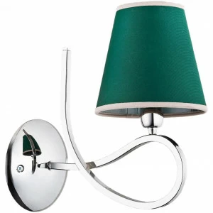Бра металлическое с абажуром зеленое Willma 23350 ALFA WILLMA 00-3928647 Зеленый