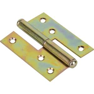 Шарнир правый Alberts 65x1.8x80 мм сталь цвет жёлтый