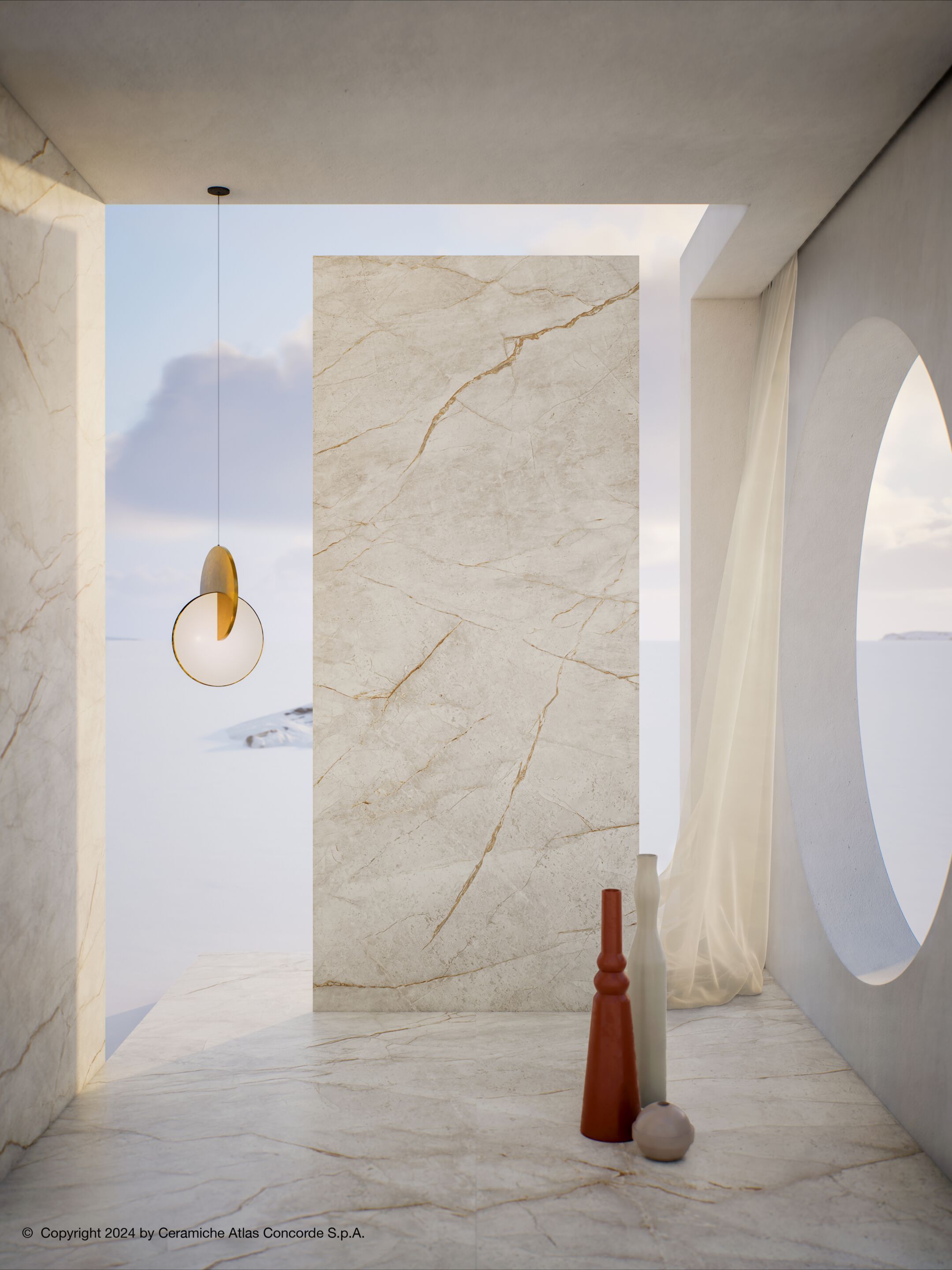 Пол / керамогранит с мраморным эффектом Atlas Concorde Marvel Diva ARCH-00083250 - Вид №9