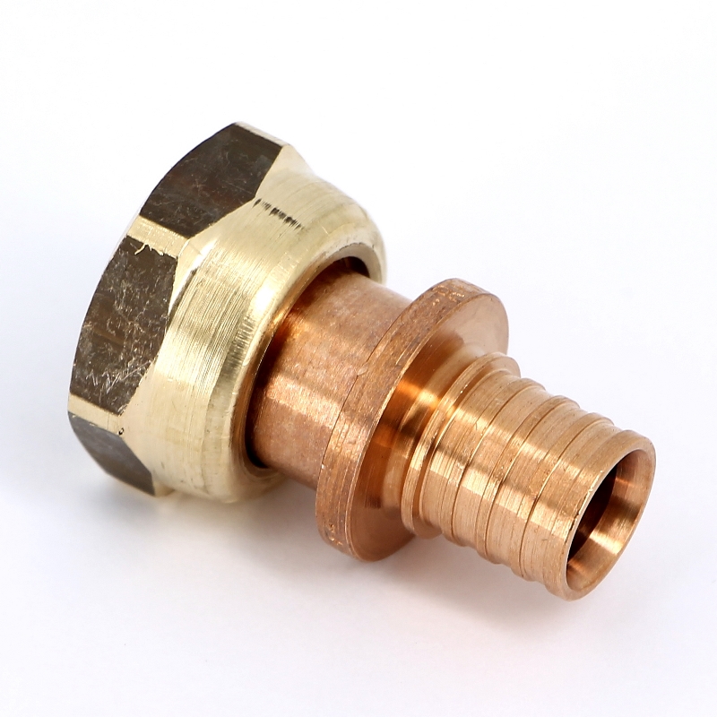 Муфта надвижная Rehau В 16х1/2" RX+ бронза с накидной гайкой 456335