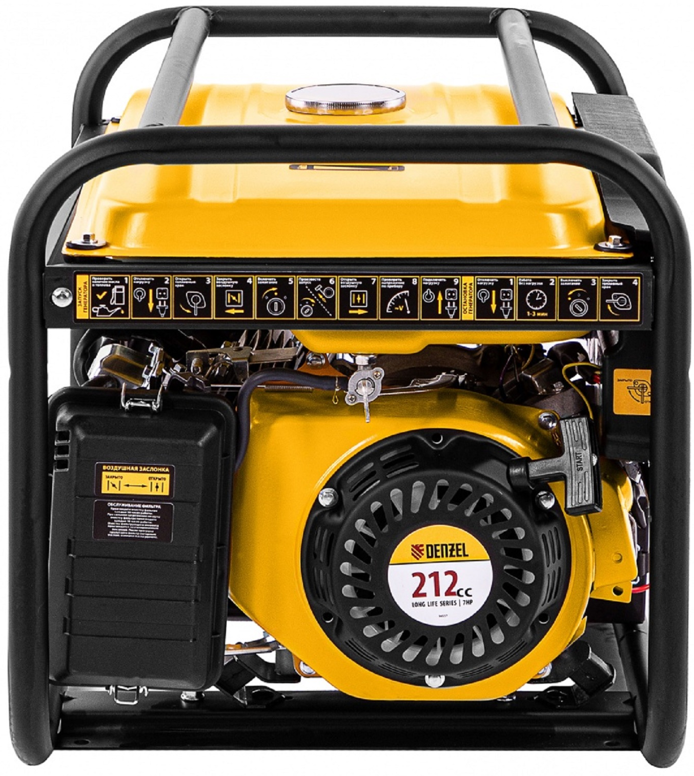 Бензиновый генератор DENZEL PS-33E 3.3 кВт 86549412 STLM-0069997 - Вид №5
