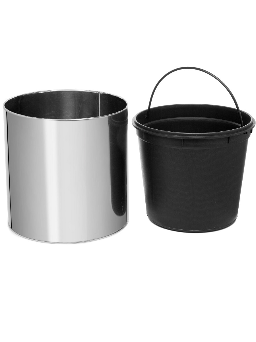 Ведро для мусора  без крышки Cetus 20L Chrome NAVAKO 11154 - Вид №1