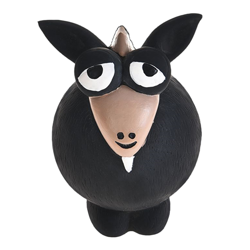 ПР0047759 Игрушка для собак Козленок с пищалкой 12х7,5х7,5см латекс серый Foxie 