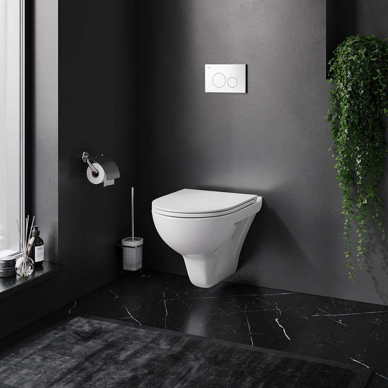 IS49001.901700 Инсталляция с клав Pro L белый с подвесным унитазом FlashClean с сид м/лифт AM.PM Gem