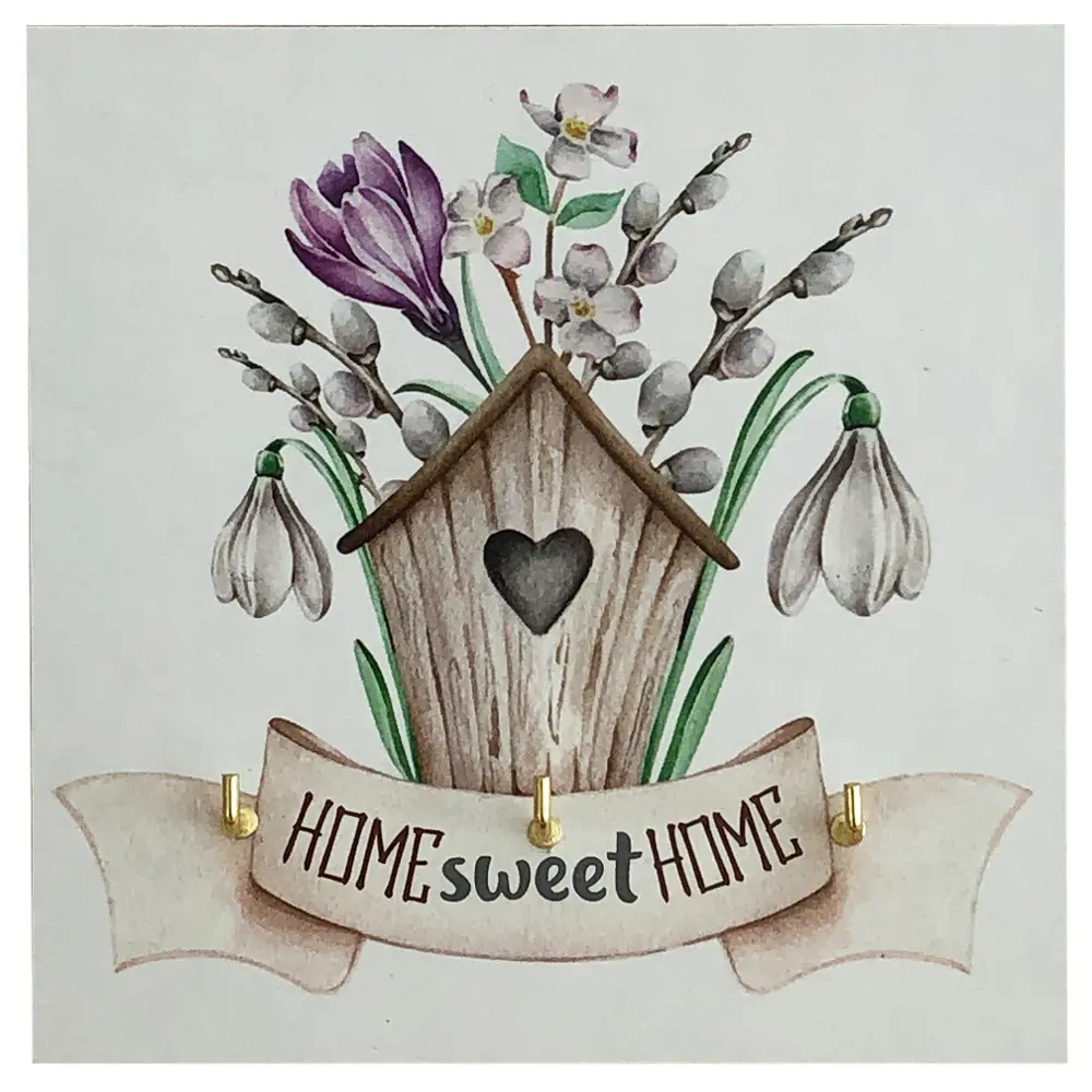 Ключница Sweet Home цвет белый 12x12 см 82748396 STLM-2021643 Santreyd 
