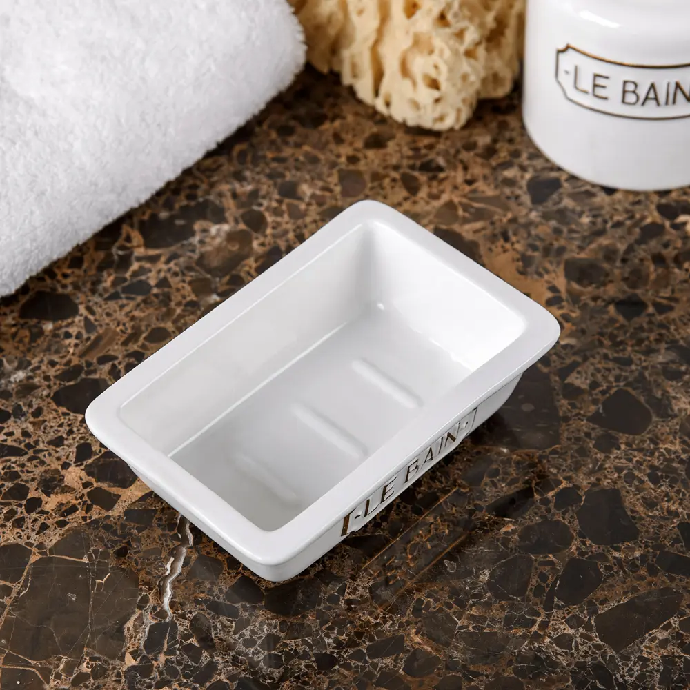 Мыльница Wess Le Bain Blanc керамика цвет белый STLM-2137612 - Вид №4