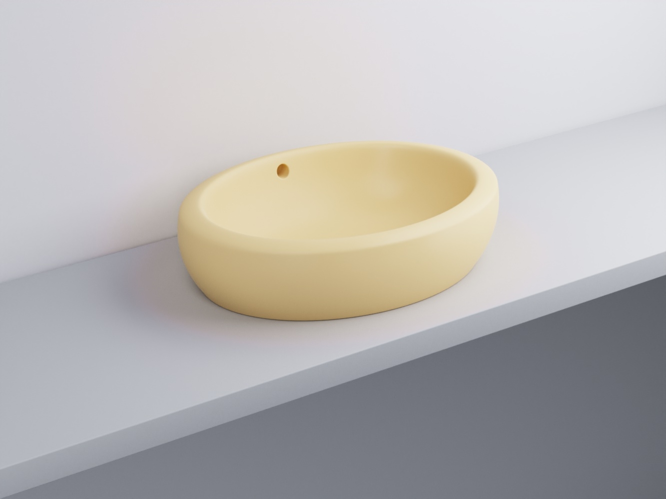 FLLA60-CN Раковина накладная прямоугольная 60 cielo Fluid Ceramica Cielo