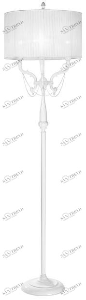 Possoni Illuminazione Торшер белый лакированный с абажуром Ginevra 859/p3