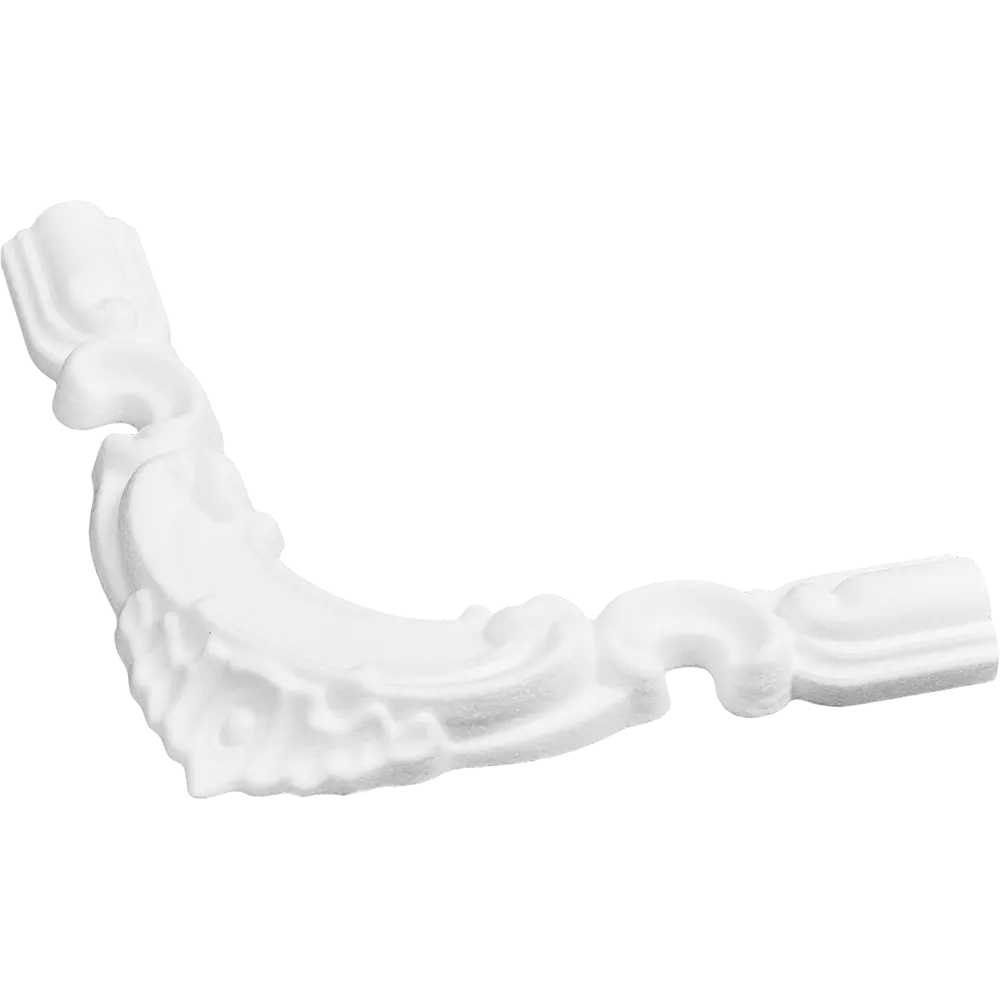 Декоративный угол для потолочного плинтуса NMC C07-C3 белый 4 шт 89342770 STLM-1567765 - Вид №2