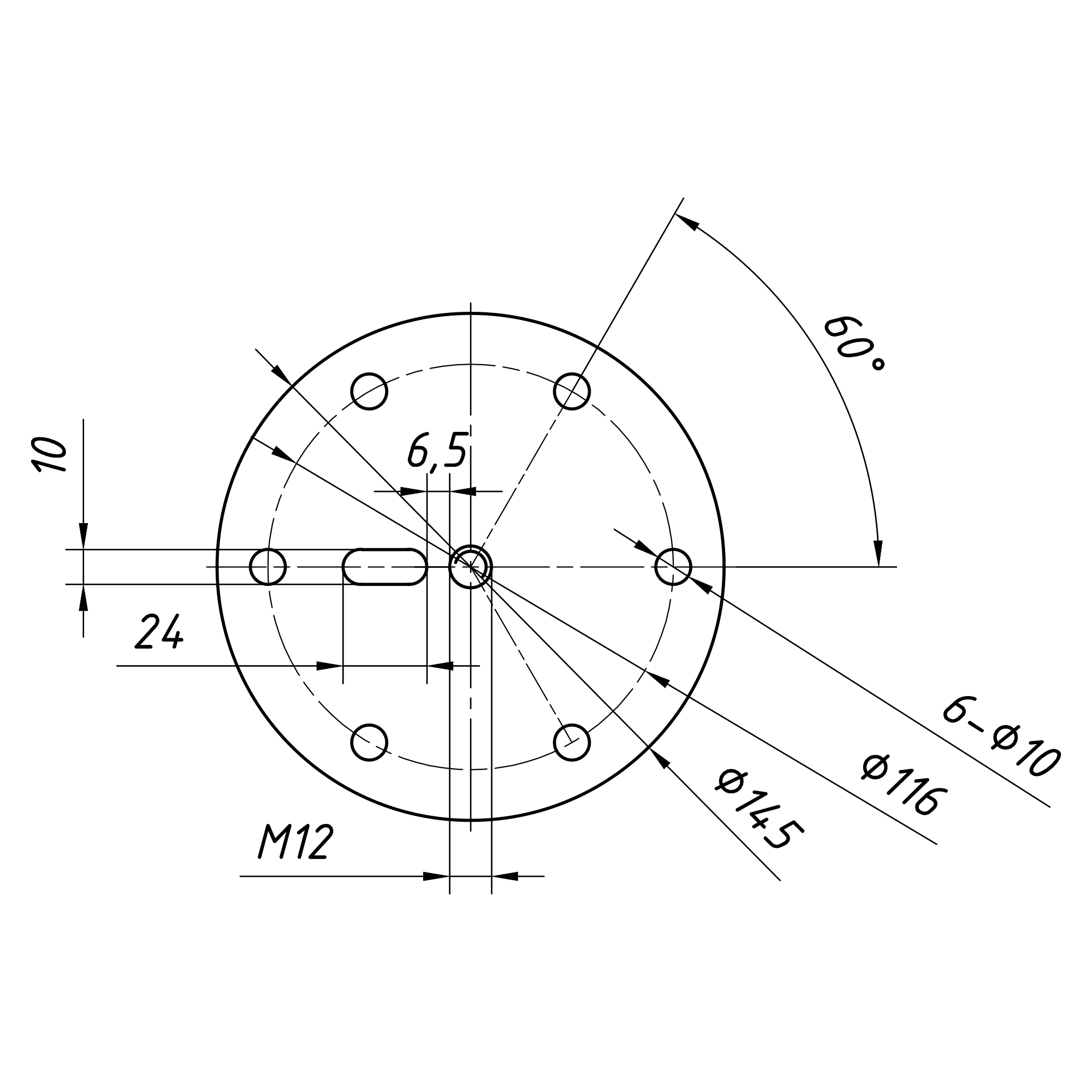 82262727 Оголовок-фланец BAU FMT 145x60x150 мм Santreyd  - Вид №3