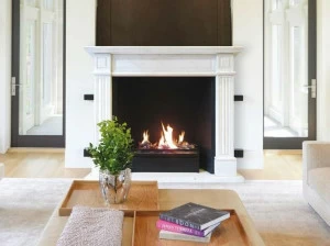 BRITISH FIRES Открытый металлический газовый камин с дистанционным управлением