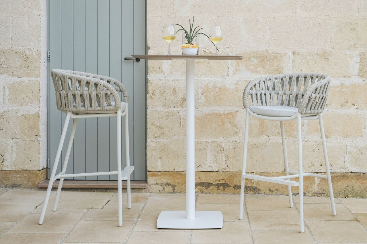 Высокий садовый стул со спинкой DRIGANI Drop ARCH-00061399 - Вид №3